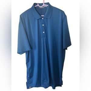 Turtleson Tour Performance Golf Polo Mens XL Blue Short Sleeve Country Club